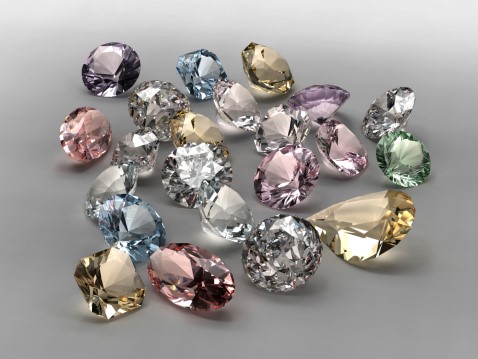 Coloured diamonds