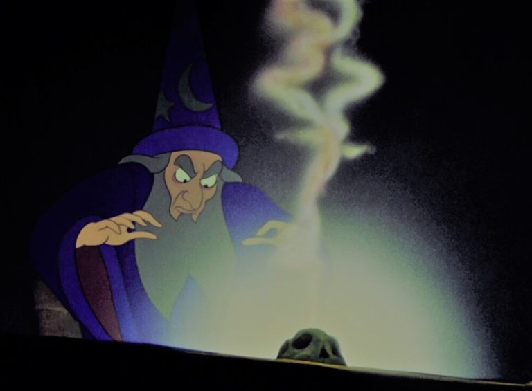 The sorderor from The Sorceror's Apprentice, part of Disney's Fantasia